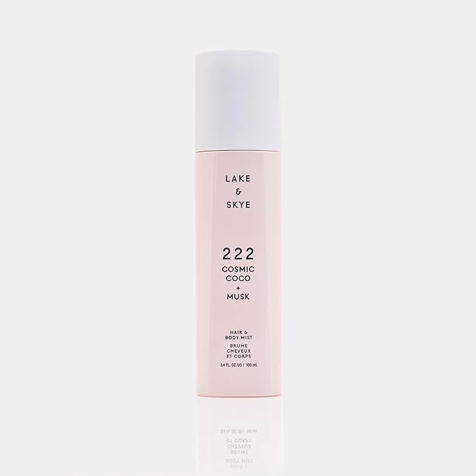 Lake & Skye 222 Cosmic Coco + Musk Hair & Body Mist 3.4 Fl Oz (100 mL), White Musk, Coconut Milk, Macaron Sugar, Hydrating, Softening