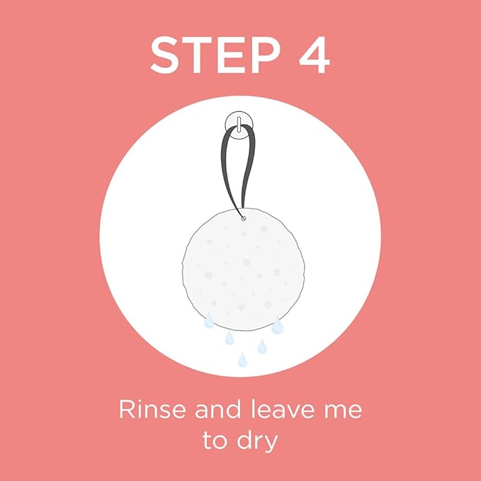 SPONGELLÉ Spongelle Freesia Pear Wild Flower Buffer Body Scrubber | Bath & Shower Loofah for Women | Exfoliator with Body Wash Infused Sponge | 14+ uses (Pack of 2)