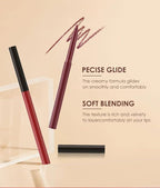 BestLand 6Pcs Matte Liquid Lipstick and Lip Liner Set, Non-Stick Cup Not Fade Waterproof 24 Hour Lip Gloss Nude Brown Lip Liner Pencil for Women, labiales mate 24 horas originales (Set F)