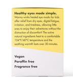 GlamBaby Warmy Winks Self-Heating Eye Mask for Kids – Heated Warm Compress for Dry Eyes, Irritation & Puffiness – Disposable Eye Mask for Children’s Eye Relief & Relaxation