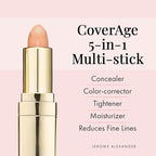 Jerome Alexander CoverAge Concealer Stick - Anti-Aging Under Eye Concealer + Skincare - Brighten Dark Circles, Hydrate, and Nourish - Medium Dark