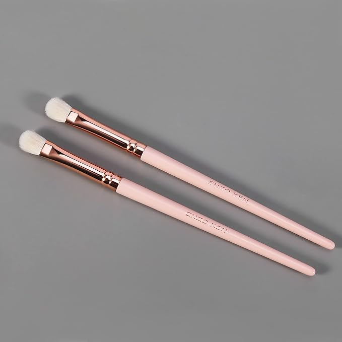 Medium Smudge Eye Shadow Brush - Natural Goat Hair Eyeshadow, Shader and Smudge Brush. Single, Pink. E403M