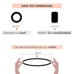 Mini Small Hair Ties All Hair Types Seamless Hair Ponies Elastics Ponytail Holders Hair Scrunchies Hair Accessories Baby Girls Kid Children 200 pcs