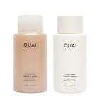 OUAI Thick Hair Shampoo and Conditioner Set - Sulfate Free Shampoo and Conditioner for Thick Hair Care - Moisturizes, Strengthens & Fights Frizz - Made with Keratin & Shea Butter (10 Fl Oz)