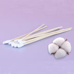 200 Pcs Cotton Swabs, 6 Inch Long Ear Buds with Extra Long Wooden Handle Ear Picks for Cleaning, Jewelry, Polishing, Makeup, Dogs