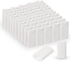 100PCS 15ML White Empty Oval Deodorant Lip Lipstick Balm Tubes Containers for DIY Homemade Crayon Chapstick Holder
