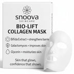 Snoova Bio-Lift Collagen Jelly Mask – White 2-Piece Hydrogel Sheet Mask for Hydrating, Firming & Barrier Support (4 Pack) (White Collagen)