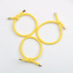 14PCS Hair Tie Elastics Knotted Hair Ties Ponytail Holders for Women Girls Elastic Hair Rubber Bands for Thin Thick Wavy Curly Straight Long Hair (Yellow)