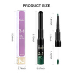 evpct 1Pcs Shimmer Green Matte Lip Liner & Liquid Lipstick Stain Makeup Set for Women, Green Lip Liner Stain Long Lasting Waterproof Smudge Proof, Cruelty Free Lip Stick Makeup 24 hours originales, 47