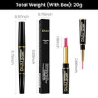 evpct 3Pcs Mauve Warm Bright Pink Red Shine Lip Liner and Lipstick Combo Set Kit for Women, Moisturizing Glossy Tinted Lip Stick Balm Care, Sheer Shine Juicy Finish, Lightweight Hydrating Formula