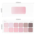 AMY'S DIARY 12Color Light Pink Purple Eyeshadow Palette, Long-Lasting, Elevate Your Eye Makeup– Unleash Your Unique Style (09#)