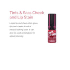 Elizabeth Mott Tints & Sass Lip and Cheek Stain – Long-Lasting Rosy Pink Tint for Lips & Cheeks, Natural Buildable Color, Smudge-Proof, Lightweight, Cruelty-Free Makeup for All Skin Tones (10g/0.35oz)