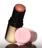 MAKE Beauty Cream Stroke Cream Blush Stick for Cheeks - Vibrant yet Natural Soft Matte Finish - Shade Hypernude, Beige Blush Makeup