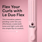 L'ANGE HAIR Le Duo Flex 360° Airflow Titanium Styler | Curling Iron with Adjustable Settings Creates Waves | Air Flow Styler Enhances Volume Locks | Dual Voltage Tool for All Hair Types (Blush)