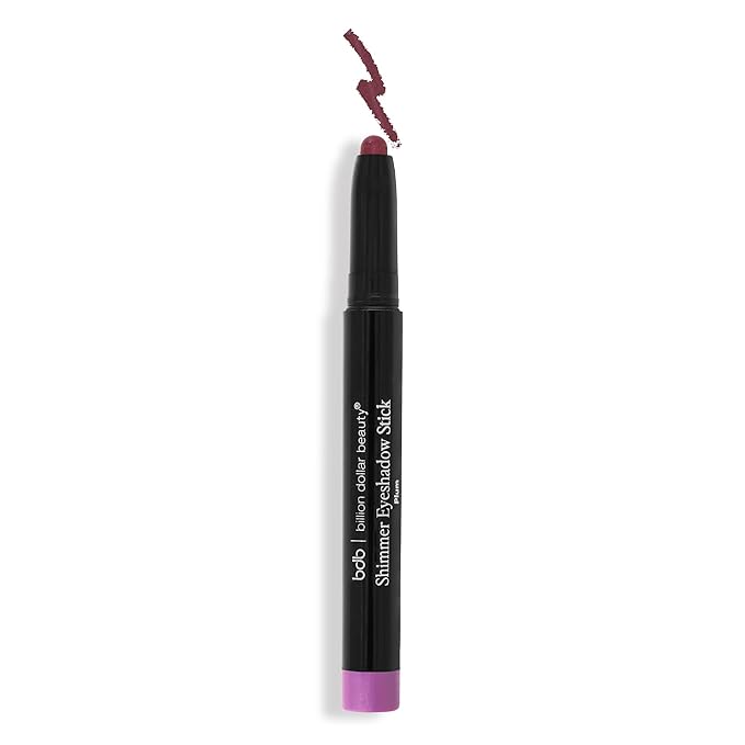 bdb Shimmer Eyeshadow Stick - Multi-Use Eye Makeup in Shimmer, Sparkly Eye Glitter, Plum