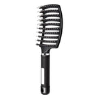 Voremy Magical Brush Detangler, Voremy Hair Brush, Vormey Ultra Detangler Brush, for Wet or Dry Detangling Hair Brush for Men, Women and Kids, Long, Thick, Thin, Curly & Tangled Hair (Black)