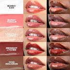 Sacheu Lip Liner STAY-N Peel Off Lip Stain — Long Lasting Waterproof Lip Tint with Hyaluronic Acid & Vitamin E — Transfer Proof Matte Finish, Vegan & Cruelty-Free (p-INKED & Bunny Ear)