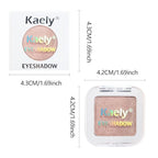 evpct Dusty Pink Champagne Single Eyeshadow Palette, Rose Gold Ice Pink Nude Glitter Cream Eye shadow Palette Singles Brightener Makeup for Older Women, High Pigment Waterproof Monochrome Eyeshadow