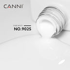 CANNI 2Pcs Hema-Free White Gel Nail Polish Set- White Gel Polish Kit, Soak Off LED Nail Gel Manicure Kit DIY at Home Salon Gifts for Women Girls