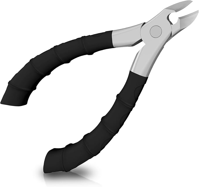 22MM Wide Jaw Toe Nail Clippers for Thick Nails,Podiatrist Ingrown Toenail Tool for Seniors,Professional Heavy Duty Nail Trimmer Cutter for Men,Ergonomic Antl-Slip Handle (Black)