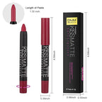 evpct 1Pcs Red Matte Lipstick and Lip Crayon Liner Pencil Pen Set for Women Lip Stain Long Lasting Waterproof labiales mate magicos 24 horas originales pintalabios permanente 24 horas 13