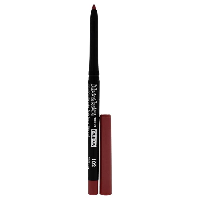 PUPA Milano Made To Last Definition Lips Pencil - For Precise Lip Contouring - Absolute Color Release - Very Smooth Application - Soft, And Clings Perfectly To Lips - 102 Soft Rose - 0.012 OZ