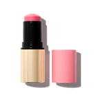 MAKE Beauty Cream Stroke Cream Blush Stick for Cheeks - Vibrant, Natural Soft Matte Finish - Shade Chroma, Pinky Coral Blush Makeup