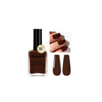 18ml Brown Nail Polish Large Volume Quick Drying Nail Polish, Fast Drying and Long Lasting Color Nail Art DIY Home Manicure Gift for Women
