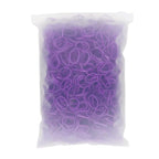 3200 Pcs Elastic Rubber Bands Small Hair Ties Hair Rubber Mini Hair Bands Hair Elastics Tiny Soft Holder Ponytails for Girls (Dark Purple)