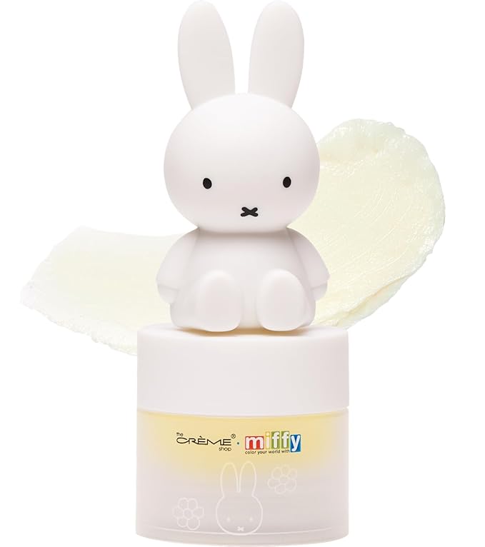 The Crème Shop Miffy Tinted Lip Balm with adorable Miffy cap, with Hyaluronic Acid and Murumuru to moisturize, soften and visibly improve chapped or dry lips - Mellow Mango