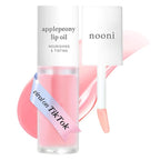 NOONI Korean Lip Oil - Applepeony | Long-Lasting, Moisturizing, Plumping, Revitalizing for Dry Lips, Waterproof, No Peel Off, Hydrating, Nourishing Crystal Clear, Stocking Stuffers 0.12 FL Oz