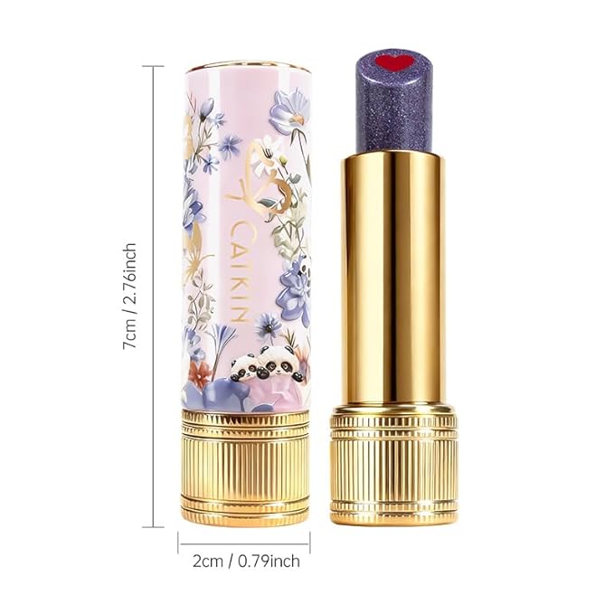 Tinted Lip Balm with Colorful Serum Core, CATKIN Cute 2-in-1 Red Lip Balm Gloss, Moisturizing with Jojoba Oil Hyaluronic acid, Citrus Tea Flavor, Trendy Lip Care for Women & Girls - C01 Red