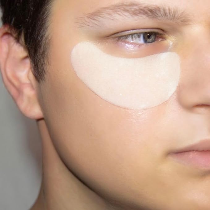 emerginC Revital-Eyes Mask - Soothing Gauze Eye Pads with Cucumber + Ginkgo to Help the Appearance of Puffy Eyes + Dark Under-Eye Circles - Refrigerate for Cooling Sensation (5 Sets of 2)