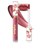 evpct 1Pcs Wine Red Matte Liquid Lipstick Lip Stain Sets for Women, Peony Flower Mauve Red Matte+Lipstick Long Lasting Permanent 24 hr Hours Magic Lipstick 24 Hours original Waterproof, 05#