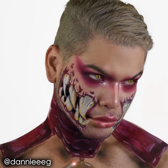 Mehron Makeup Paradise Makeup AQ Refill Size | Stage & Screen, Face & Body Painting, Beauty, Cosplay, and Halloween | Water Activated Face Paint, Body Paint .25 oz (7 ml) (Porto)