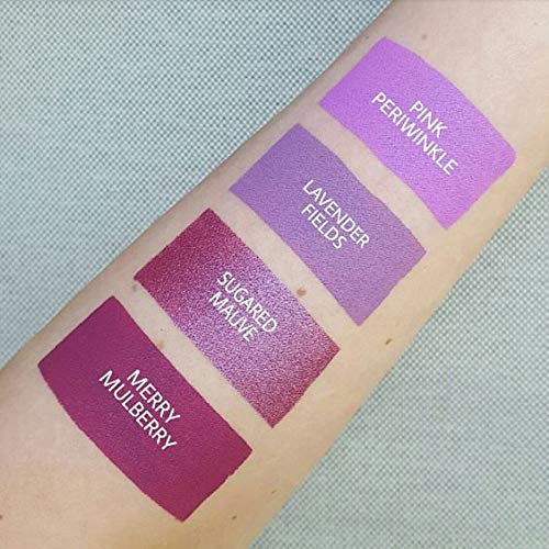 Aromi Sugared Mauve Metallic Liquid Lipstick, Purple Pink Lip Color with Shimmery Finish, Raspberry Mulberry Lipstick, Long-Lasting (Sugared Mauve)
