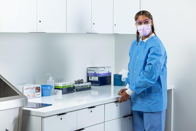 HALYARD Pink Level 1 Procedure Mask with Earloops, 57578