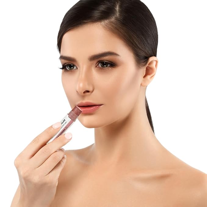 Earth's Daughter Tinted Lip Balm Stocking Stuffers 4-Pack of Pink Champagne Color - Beeswax, Coconut Oil, Cocoa Butter, Vitamin - Moisturize and Beautify - Paraben Free