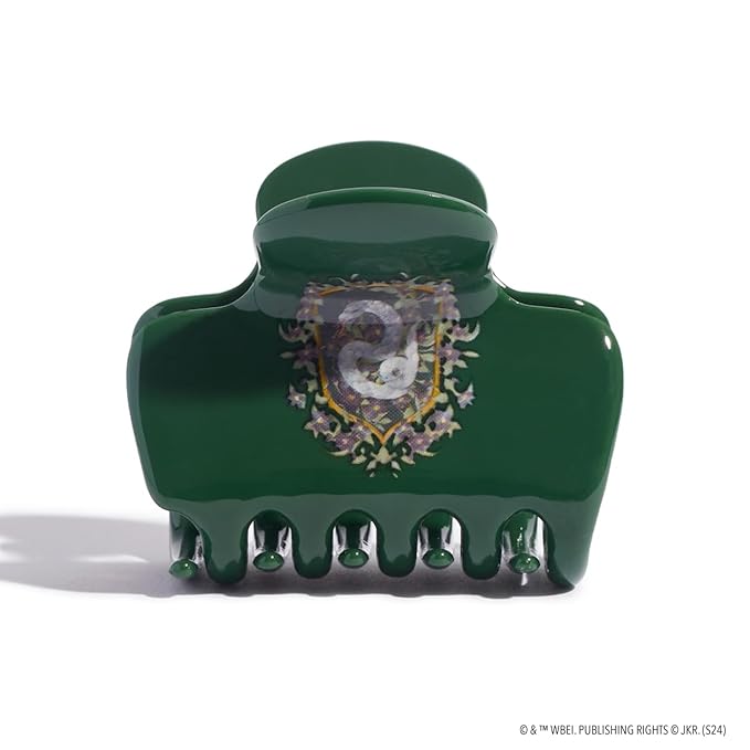Harry Potter x Kitsch Big Hair Clip for Women - Strong Grip for Secure Updos | Stylish Jumbo Claw Clip | Durable Hair Accessories for Everyday Use | Ideal Harry Potter Gifts for Women – Slytherin, 1pc