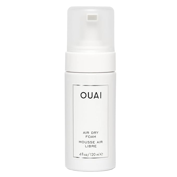 OUAI Air Dry Foam - Hair Mousse for Curly Hair & Beach Waves - Conditioning & Detangling With Kale and Carrot Extract - Paraben, Phthalate and Sulfate Free (4 Oz)