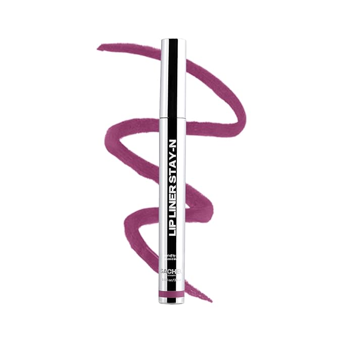 Sacheu Lip Liner STAY-N Peel Off Lip Stain — Long Lasting Waterproof Lip Tint with Hyaluronic Acid & Vitamin E — Transfer Proof Matte Finish, Vegan & Cruelty-Free (PLUMped)