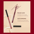 LANGMANNI 4pcs Matte Lipstick with Lipliners Durable Makeup Set,Long-Lasting Non-Stick Cup Not Fade Waterproof Pigmented Velvet Lipgloss Kit Beauty Cosmetics Makeup Gift for Girls(#9+10+11+12)