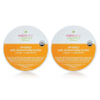 Mambino Organics Oh Baby! Belly Butter, Belly Cream with Shea Butter for Pregnancy, Minimizes Stretch Marks, Vegan, Cruelty-Free, Maternity Skin Care, 2-Pack, 4 fl oz