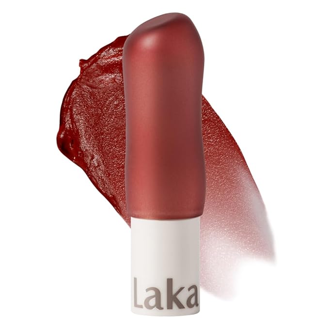 Laka Soul Vegan Lip Balm (4 Shades) Tinted, 3.9g/0.13oz, Deep Nourishing Plant-Based Lip Moisturizer, Vegan Lip Balm for Dry, Cracked and Chapped Lips (#Berry)