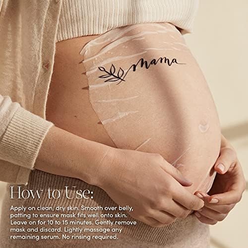 Evereden Soothing Belly Mask for Stretch Marks - One Size | 1 count | Belly Mask for Pregnancy | Clean Pregnancy Skincare | Non-toxic and Fragrance Free