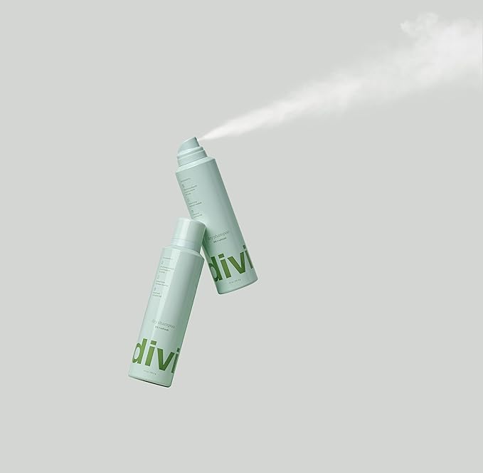 Divi Dry Shampoo Duo – Includes Full Size & Travel Size Dry Shampoo – Instantly Refreshes Hair, Absorbs Oil & Adds Lightweight Volume for Clean, Revived, Healthy-Looking Hair, 2 Piece Set