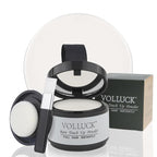 VOLLUCK Root Touch up Powder, Instant Hairline Powder for Thinning Areas and Gray Hair Coverage, Natural and Non-greasy Root Cover up for Women and Men (White, 0.14 Ounce)