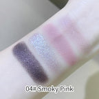 4-Color Eyeshadow Palette, Matte & Shimmer Neutrals, Highly Pigmented & Blendable, Everyday Natural Makeup, Travel-Friendly Compact, Smoky Pink Rose