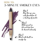 Artisan L'uxe Beauty Velvet Jumbo Eyeliner Pencil Smokey Eyes in 3 Minutes Water Proof, Smudge Proof, Long Lasting Age Defying Essential Oils Entice (Shade: Violet)