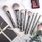 Natural Goat Hair Makeup Brush Set Professional, Snowflake Cosmetic Brushes Makeup Set, Natural Makeup Brushes, Natural Bristle Makeup Brushes, Natural Hair Makeup Brushes Set Professional.